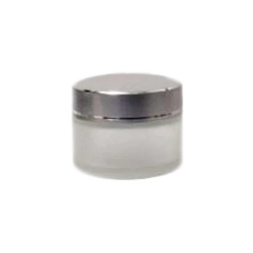 Cre8tion Thick Glass Jar with Silver Cap - MEDIUM (30ml), (Pk: 180/case)