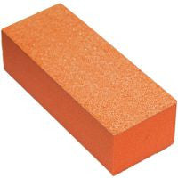 Cre8tion Premium Buffer 3-Way, Orange Foam, White Grit 80/80, CASE (Pk: 500 pcs/case)