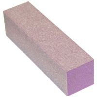 Cre8tion 3-Way Buffer (Made In USA), Purple Foam, White Grit 60/100, 06030 (Packing: 500 pcs/case)