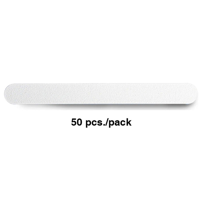 Cre8tion Nail File Regular White Sand, Grit 80/80, CASE (Pk: 50 pcs/pack, 30 packs/case)