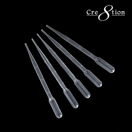 Cre8tion Plastic Liquid Dropper, 3ml (Pk: 5pcs/bag)