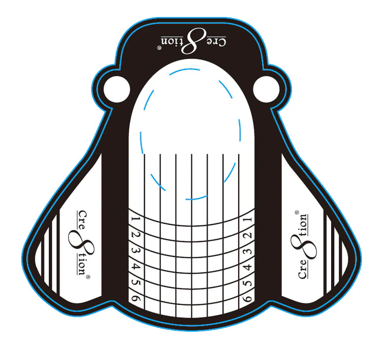 Cre8tion PVC Clear Nail Form (Pk: 500 pcs/roll)