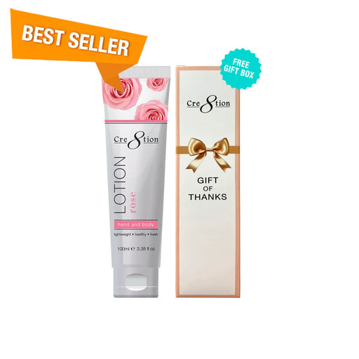Cre8tion Hand & Body Lotion ROSE, 100ml (3.3oz), (PK: 60 pcs/case, 104 cases/pallet)