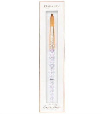 Kiara sky Kolinsky Clear Acrylic Brush, Size #14, 45393, KAB10014C