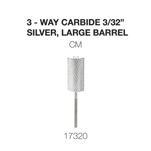 Cre8tion 3-Way Carbide Silver, Large Barrel CM 3/32