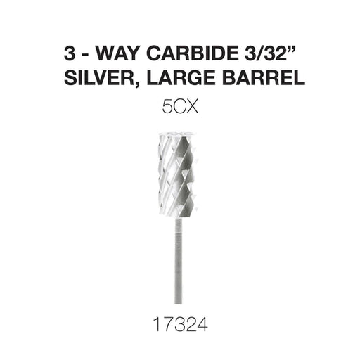 Cre8tion 3-Way Carbide Silver, Large Barrel C5X 3/32