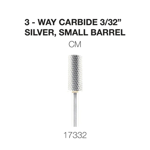 Cre8tion 3-Way Carbide Silver, Small Barrel CM 3/32
