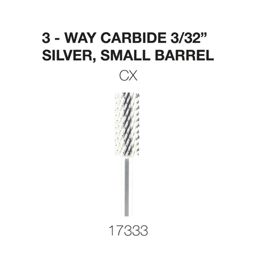 Cre8tion 3-Way Carbide Silver, Small Barrel CX 3/32