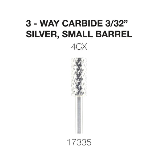 Cre8tion 3-Way Carbide Silver, Small Barrel C4X 3/32