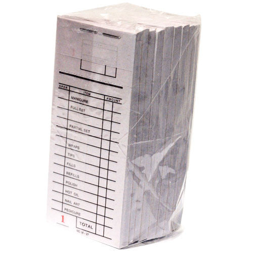 Cre8tion Nail Ticket Book, PACK (Pk: 10 book/pack, 400pcs-40 packs/case)