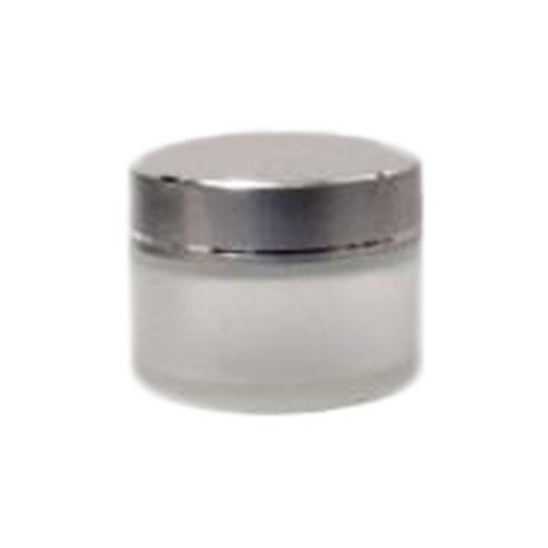 Cre8tion Thick Glass Jar with Silver Cap - LARGE (50ml), (Pk: 140/case)