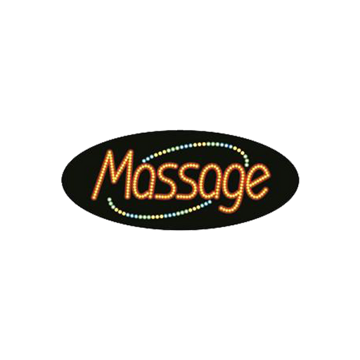 Cre8tion LED Signs "Massage #2", M#0102, 23031 KK BB