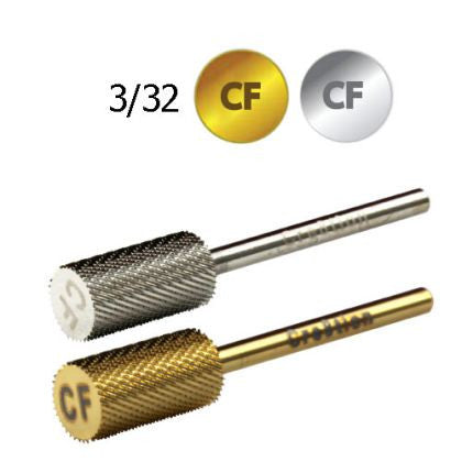Cre8tion Carbide Small Barrel, CF, Silver 3/32"
