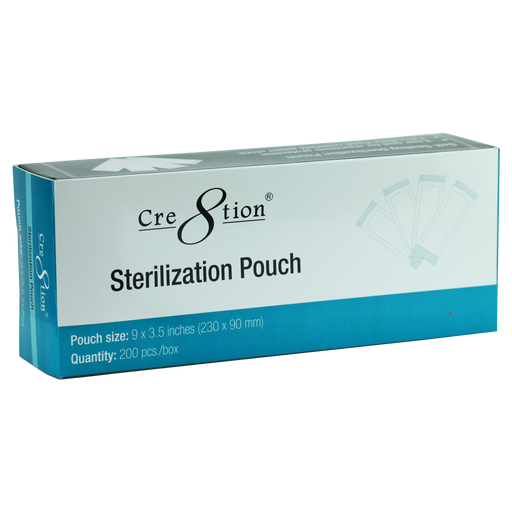 Cre8tion Sterilization Pouch, Medium, BOX, 03012 (Packing: 200 pcs/box, 20 boxes/case)