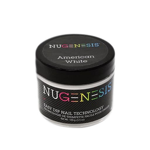 Nugenesis Dipping Powder, Pink & White Collection, AMERICAN WHITE, 3.5oz