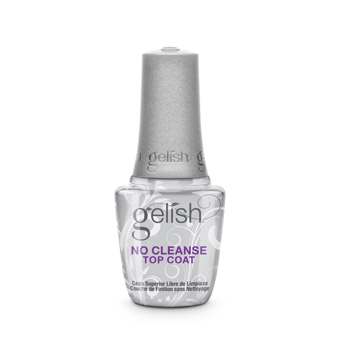 Gelish Gel No Cleanse Top Coat, 0.5oz (Pk: 6 pcs/box, 72 pcs/case)
