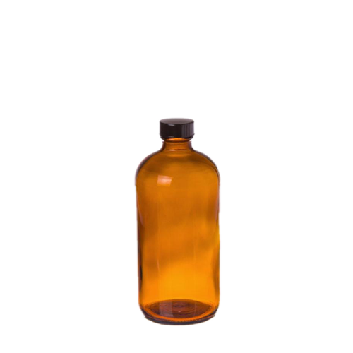 Cre8tion Glass AMBER Bottle, 8oz (Pk: 12 pcs/case)