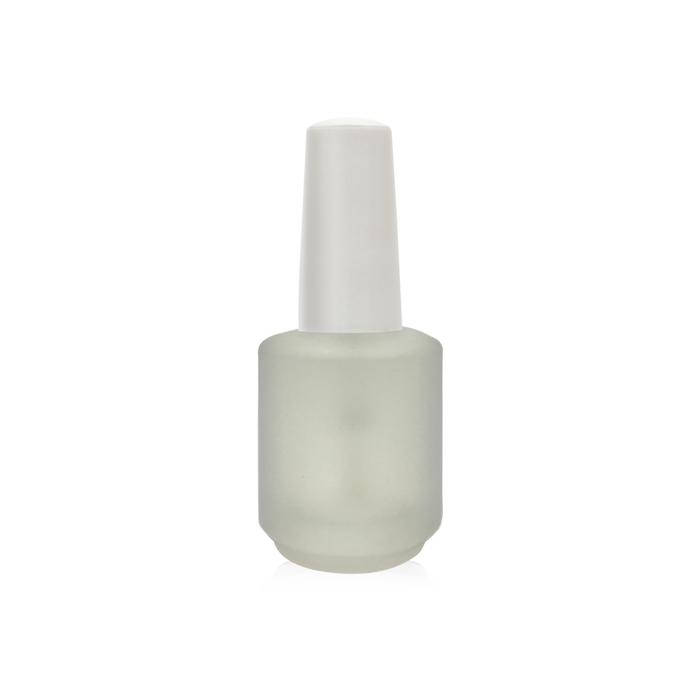 Cre8tion Empty Glass WHITE Bottle 0.5oz, Blank Frost (Pk: 360 pcs/case)