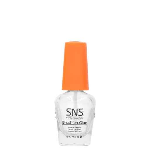 SNS Dipping Liquid, Glass Bottle, Brush On Glue (Orange Cap), 0.5oz (Packing: 84 pcs/case)