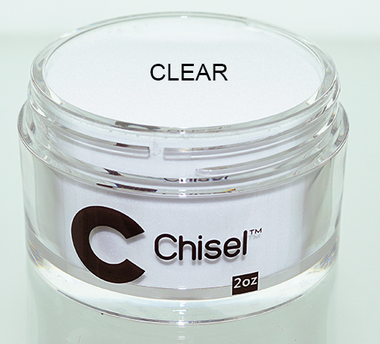 Chisel 2in1 Acrylic/Dipping Powder 2oz, Pink & White Collection, CLEAR (Pk: 144pcs/case)
