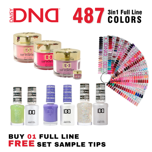 DND 3in1 Full Line Of 487 Colors (From 401 To 892)