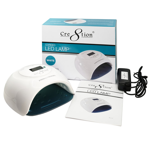 Cre8tion CORDED LED Nail Lamp, WHITE (Pk: 12 pcs/case)