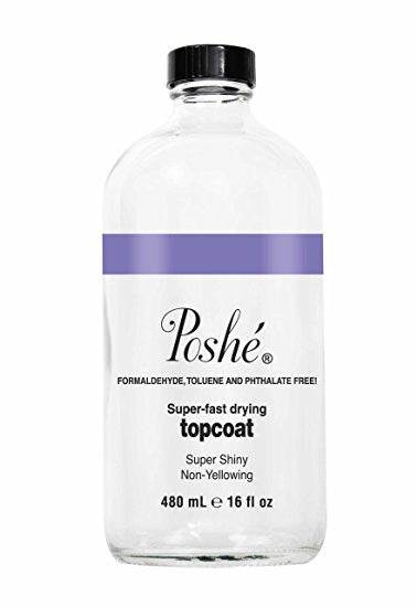 Poshe Fast Dry Top Coat Refill, 16oz (PK: 12 pcs/case)