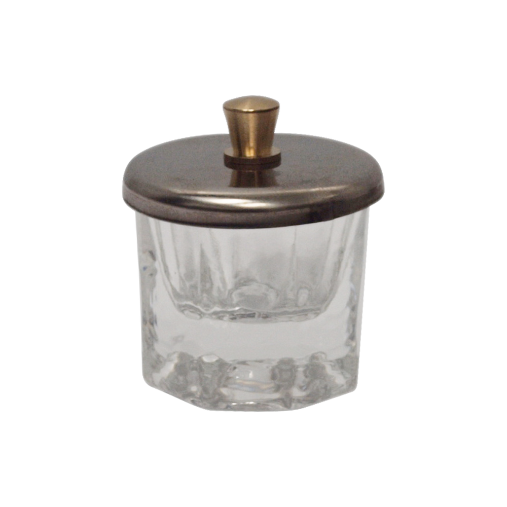 Cre8tion Glass Dappen Dish with Cap (Pk: 400 pcs/case)