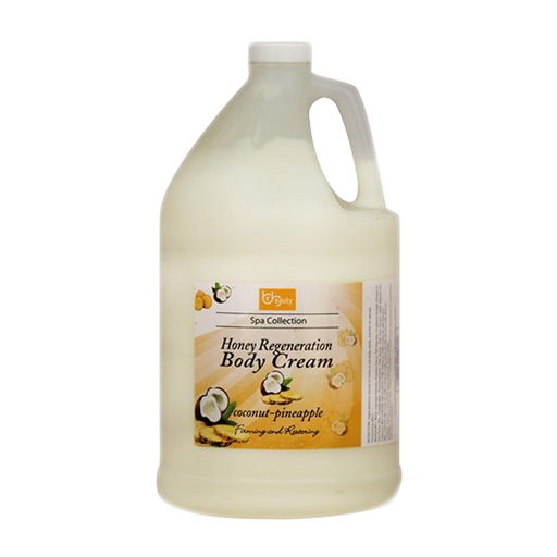 Be Beauty Spa Collection, Honey Regeneration Body Cream, Coconut & Pineapple, 1 Gallon, CLOT010G1