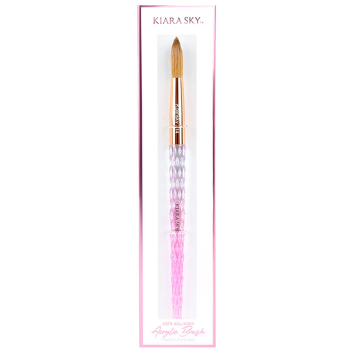 Kiara Sky Kolinsky Pink Acrylic Brush, Size #14