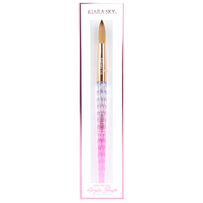 Kiara Sky Kolinsky Pink Acrylic Brush, Size #16