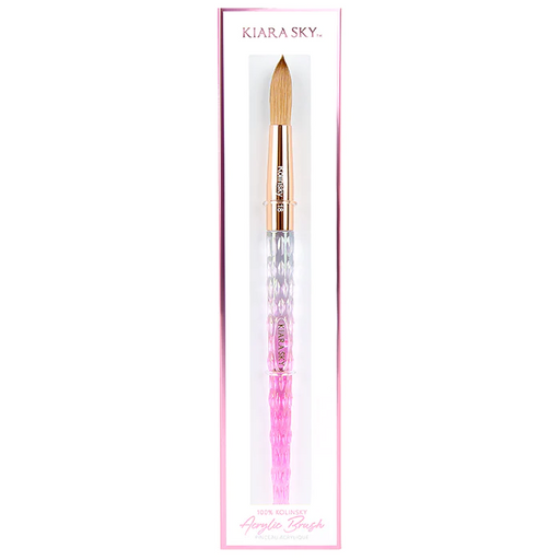 Kiara Sky Kolinsky Pink Acrylic Brush, Size #18