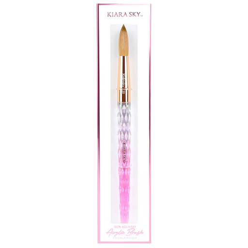 Kiara Sky Kolinsky Pink Acrylic Brush, Size #20