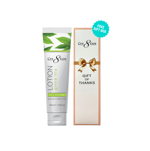 Cre8tion Hand & Body Lotion GREEN TEA, 100ml (3.3oz), (PK: 60 pcs/case, 104 cases/pallet)