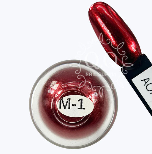 Aora Metal Chrome Powder, M-01, Red, 1g (PK: 360pcs/case)