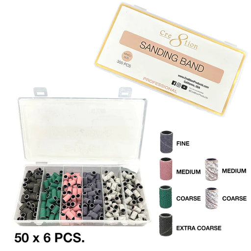 Cre8tion Sanding Bands Mixed Size, NEW, 17644 (PK: 300 pcs/box, 60 boxes/ case)