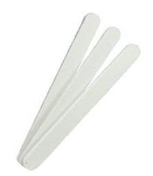 Airtouch Disposable MINI Nail File, WOOD Center, WHITE, Grit 80/100, (Packing: 50 pcs/pack - 100 packs/case), 07042