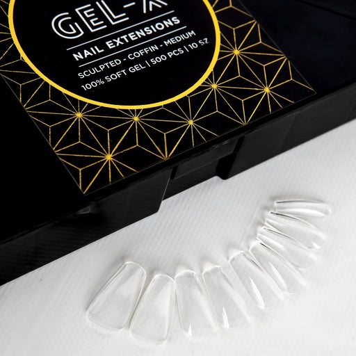 Apres Sculpted Coffin Medium, Box of Tips, S-CM