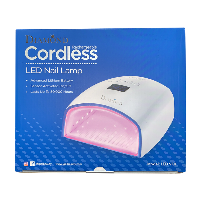 iGel Diamond V10 LED WIRELESS Rechargeable Lamp (Packing: 8 pcs/case)