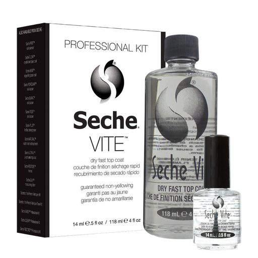 Seche Vite Professional KIT, Dry Fast Top Coat, 4oz (Pk: 18 sets/case)
