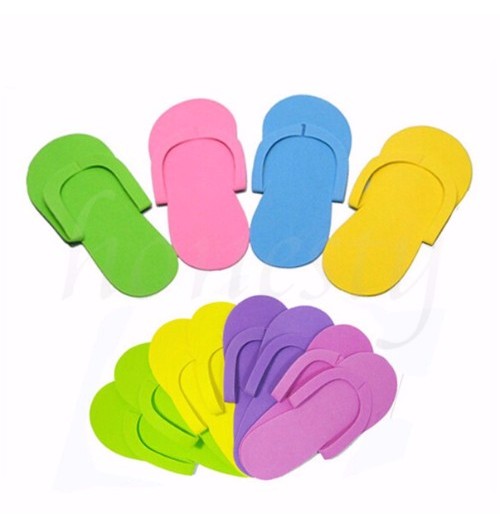 Cre8tion Non-Slippery Disposable Sewing Pedicure Slippers - Caro Bottom, CASE (Pk: 12 pairs/bag, 360 pairs/case)