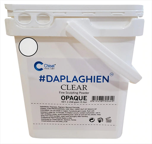 Chisel POWDER (Dap La Ghien) 5lbs, PINK & WHITE Collection, CLEAR (Pk: 4pcs/case)