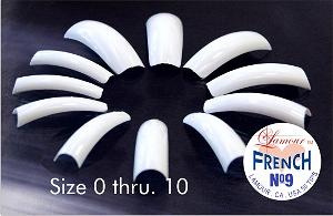 Lamour Blue French Off White (Blue Label) Tips, BIG BAG (Pk: 50 tips/bag, 100 bags/BIGBAG) 000