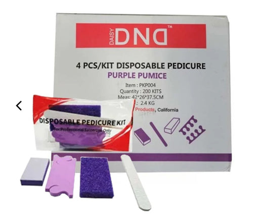 DND Disposable Pedicure Kit, PURPLE ( Pk: 200 Kits/Case)