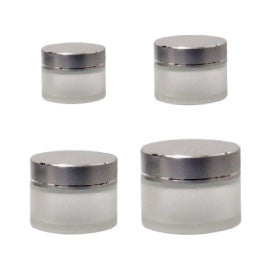 Cre8tion Thick Glass Jar with Silver Cap - X-SMALL (15ml), (Pk: 280/case)
