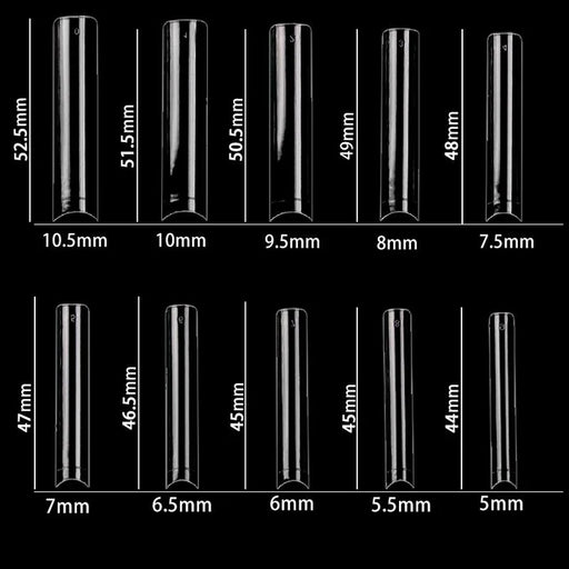 Cre8tion Special Shape, #23 Clear, Longer Straight (Pk: 500 pcs/box, 100 boxes/case)
