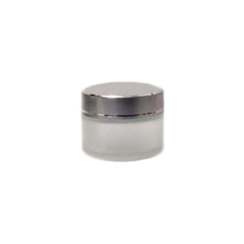 Cre8tion Thick Glass Jar with Silver Cap, Small (20ml), 26073 (Pk: 240pcs/case)