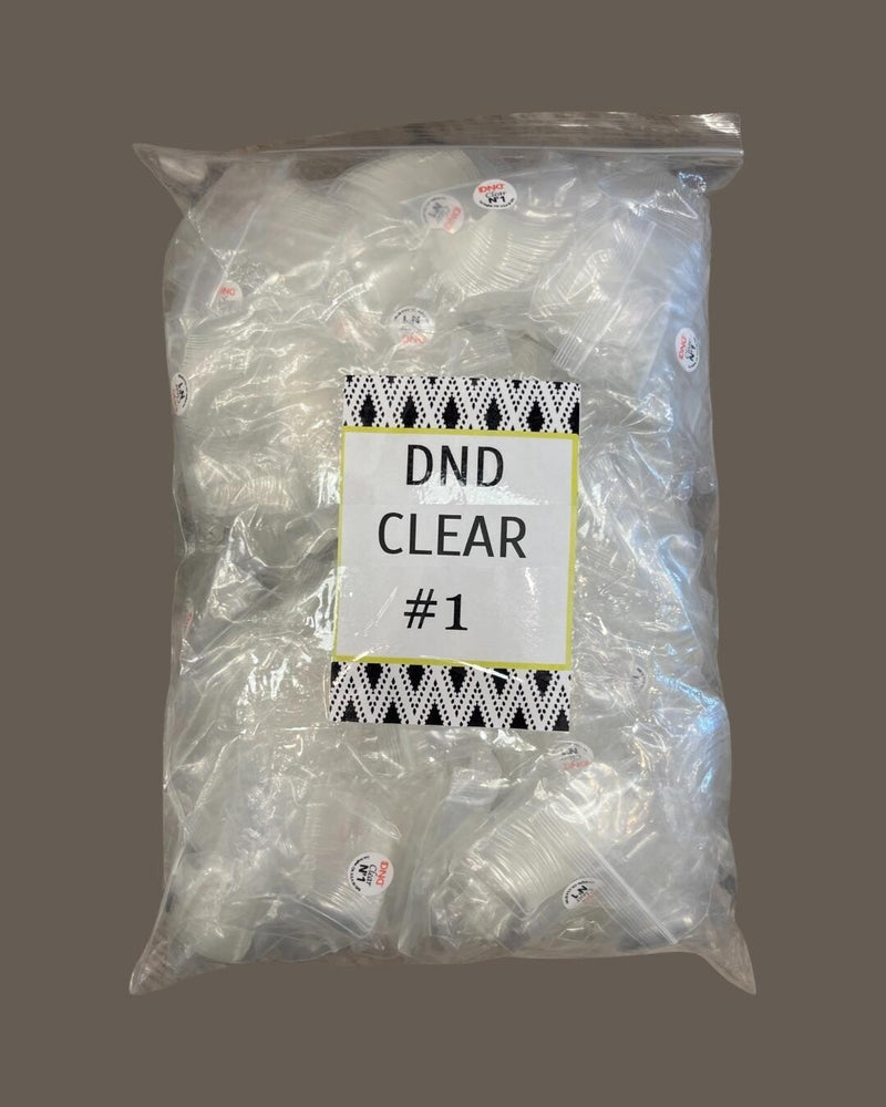 DND Clear Tips #01 (BIG BAG), 100 bags/pack, 98884 OK1110LK