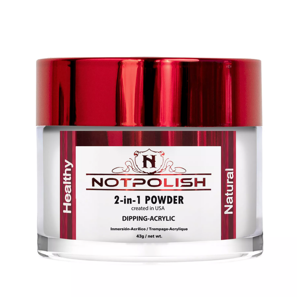 Not Polish Acrylic/Dipping Powder, 002, WHITE, 2oz