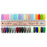 Cre8tion Detailing Nail Art Gel, 36 Colors, 02, Color Chart, 37222
